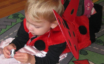 girl playing