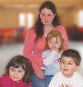 mom & her children