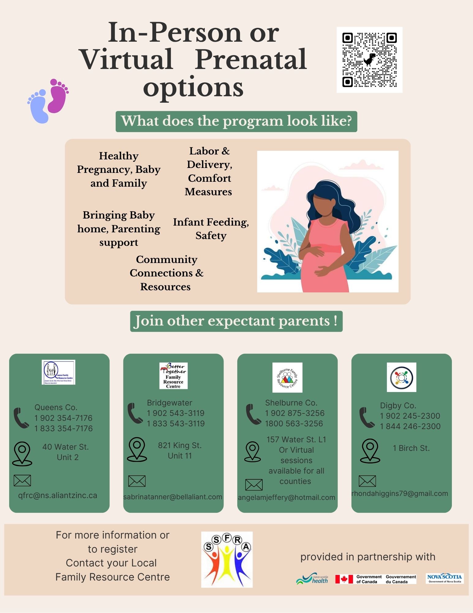 prenatal sessions in Bridgewater, ns