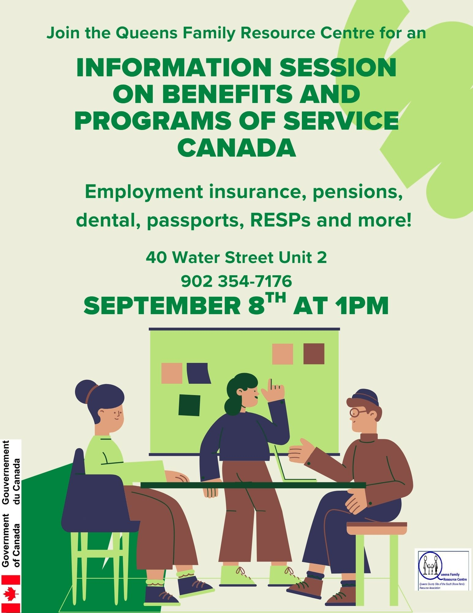 Info session on Service Canada programs